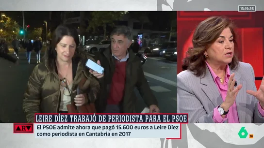 Lucía Méndez, tras conocerse que Leire Díez trabajó para el PSOE: "El problema no es que estén fuera del partido, sino que estuvieron dentro" Lucía Méndez, tras conocerse que Leire Díez trabajó para el PSOE: "El problema no es que estén fuera del partido, sino que estuvieron dentro"