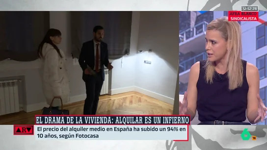 Afra Blanco alerta del impacto del alquiler: "Los salarios no sirven para vivir con dignidad" Afra Blanco alerta del impacto del alquiler: "Los salarios no sirven para vivir con dignidad"