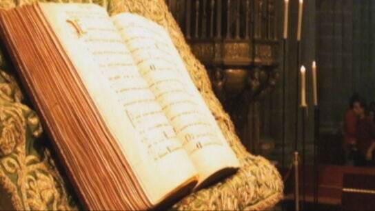 Imagen del C&oacute;dice Calixtino robado en 2011 de la Catedral de Santiago de Compostela