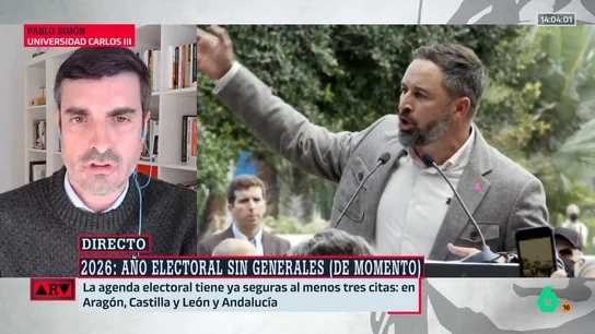 Pablo Simón explica el auge de la extrema derecha: "Vox se beneficia de la incapacidad operativa de PP y PSOE" Pablo Simón explica el auge de la extrema derecha: "Vox se beneficia de la incapacidad operativa de PP y PSOE"