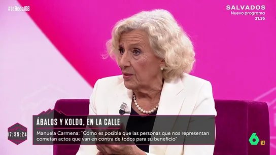 Manuela Carmena, contra la corrupción: "¿Cómo es posible que quienes nos representan actúen contra todos para su beneficio?" Manuela Carmena, contra la corrupción: "¿Cómo es posible que quienes nos representan actúen contra todos para su beneficio?"