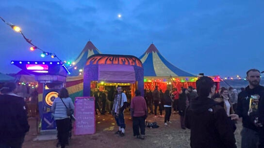 Imagen de la rave ilegal de Albacete