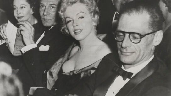 Marilyn Monroe en el Teatro de la Comedia de Londres el 11 de octubre de 1956. 