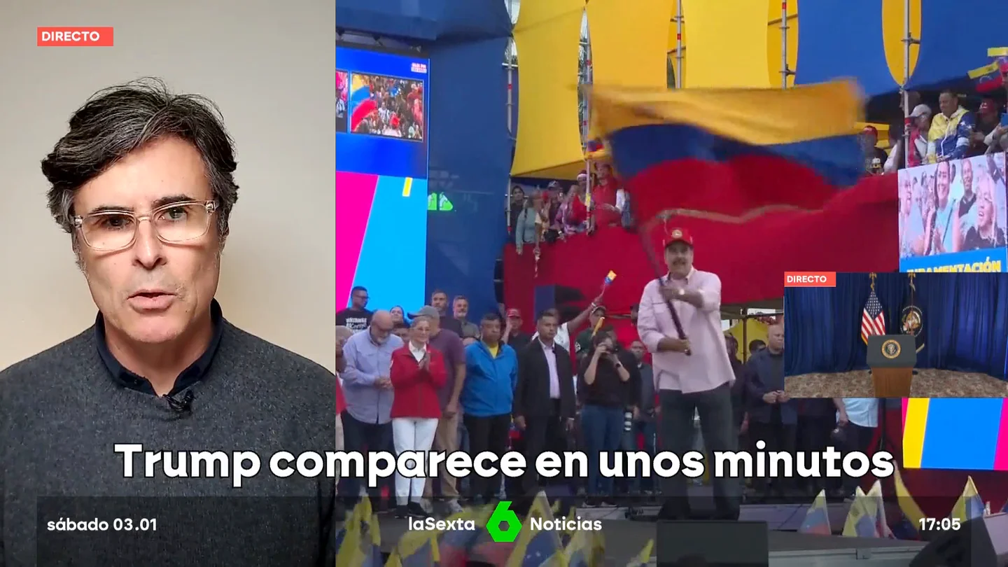 Sandro Pozzi, sobre cómo se ha producido la detención de Maduro: "Trump ha dicho que parecía un 'show" Sandro Pozzi, sobre cómo se ha producido la detención de Maduro: "Trump ha dicho que parecía un 'show"