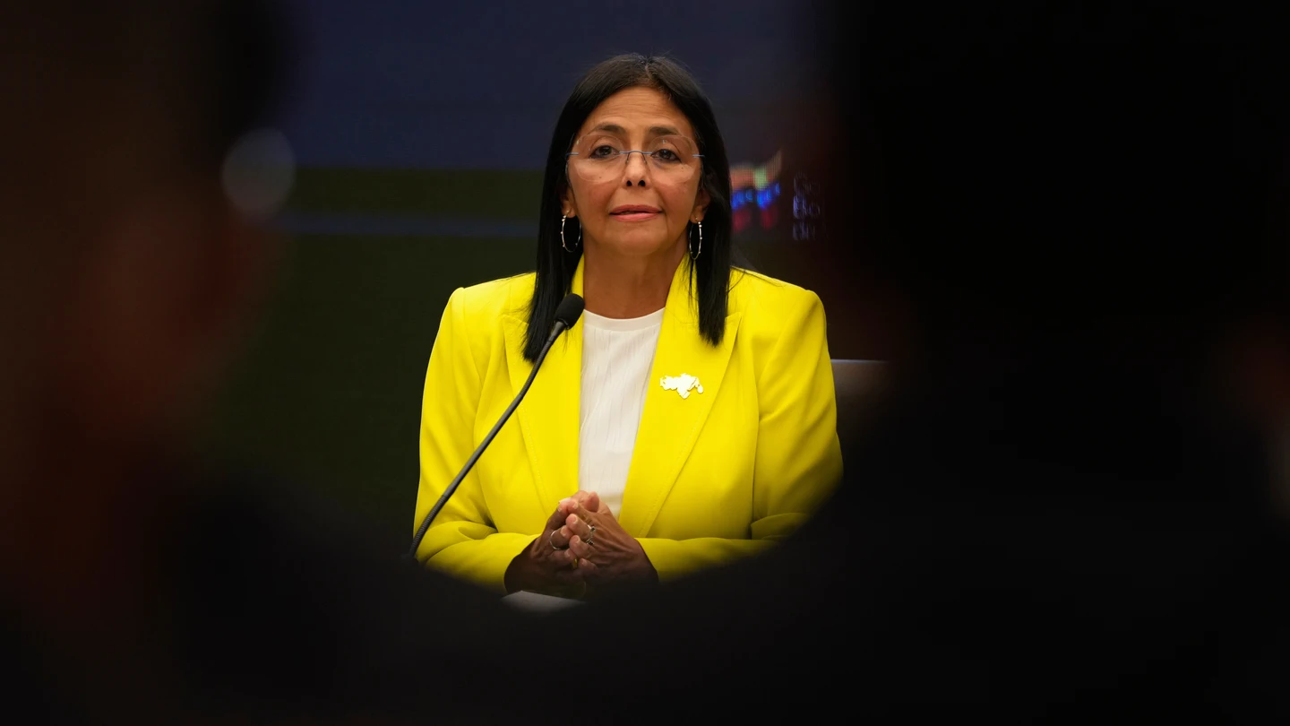 Delcy Rodríguez, vicepresidenta de Venezuela, en una imagen de archivo Delcy Rodríguez, vicepresidenta de Venezuela, en una imagen de archivo