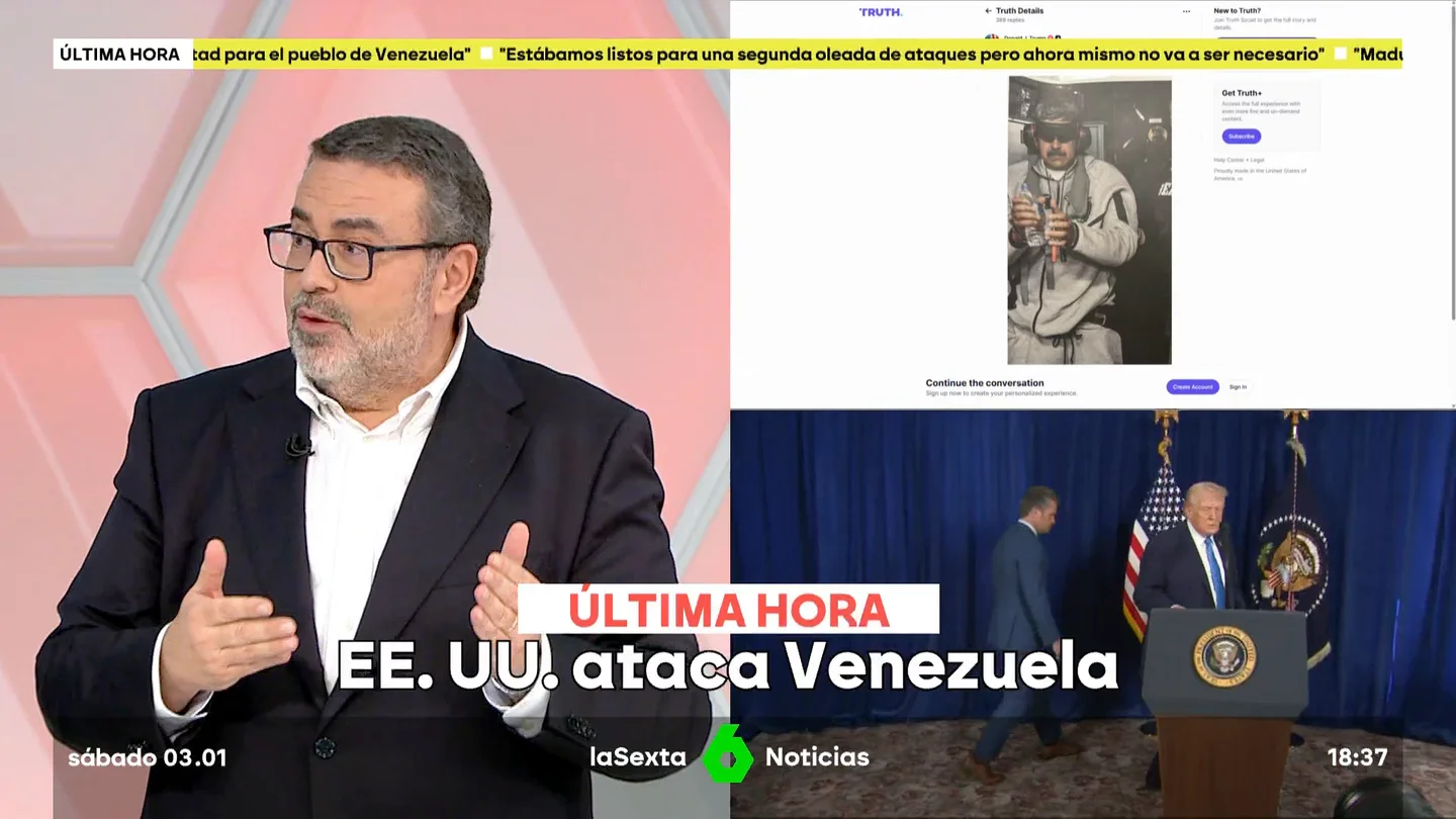 Pedro Rodríguez: "Trump ha dado unas indicaciones muy serias y la principal es que posiblemente Delcy Rodríguez es la responsable de la entrega de Maduro" Pedro Rodríguez: "Trump ha dado unas indicaciones muy serias y la principal es que posiblemente Delcy Rodríguez es la responsable de la entrega de Maduro"