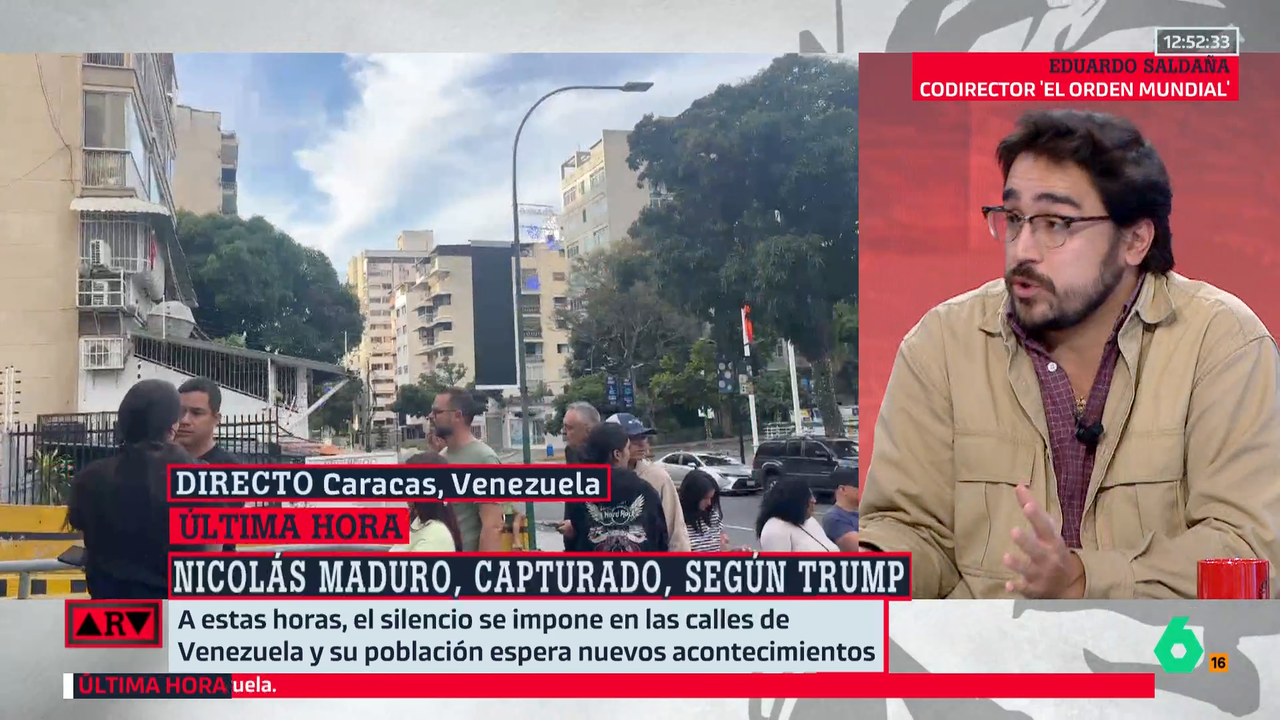 Eduardo Saldaña, sobre las excusas de Trump tras su ataque a Venezuela: "El narcotráfico y los migrantes son una amenaza"