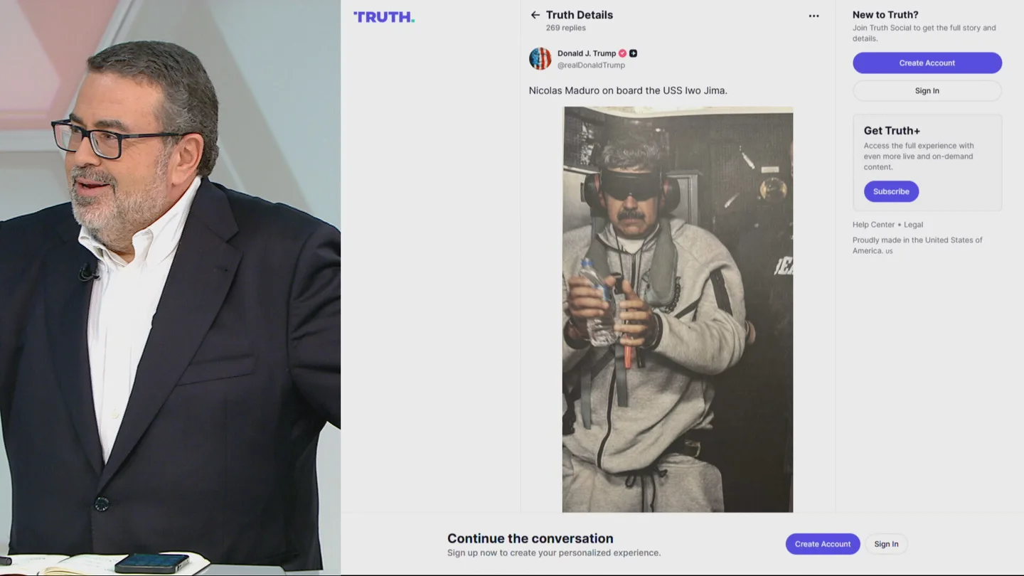 Pedro Rodríguez, sobre la foto de Nicolás Maduro Pedro Rodríguez, sobre la foto de Nicolás Maduro