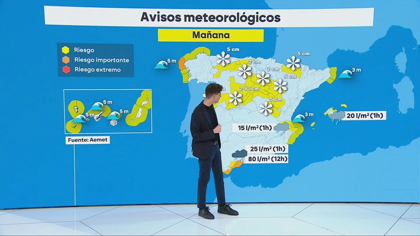 La AEMET activa un aviso especial de nevadas desde el domingo al martes por la borrasca Francis La AEMET activa un aviso especial de nevadas desde el domingo al martes por la borrasca Francis