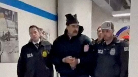 Maduro a su llegada a prisi&oacute;n