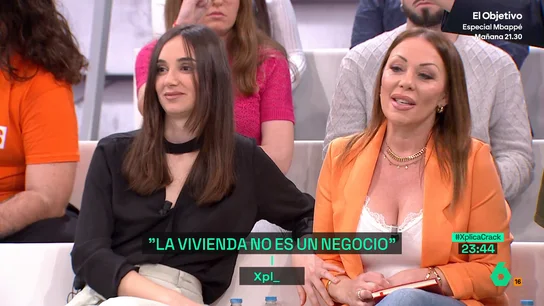 Un propietario de 200 viviendas a la joven que defiende la vivienda como un derecho: "Págalo con tu dinero" Un propietario de 200 viviendas a la joven que defiende la vivienda como un derecho: "Págalo con tu dinero"