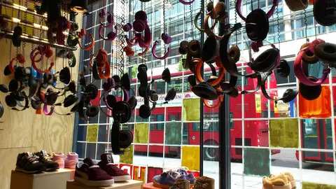 Tienda de calzado en Oxford Street Tienda de calzado en Oxford Street