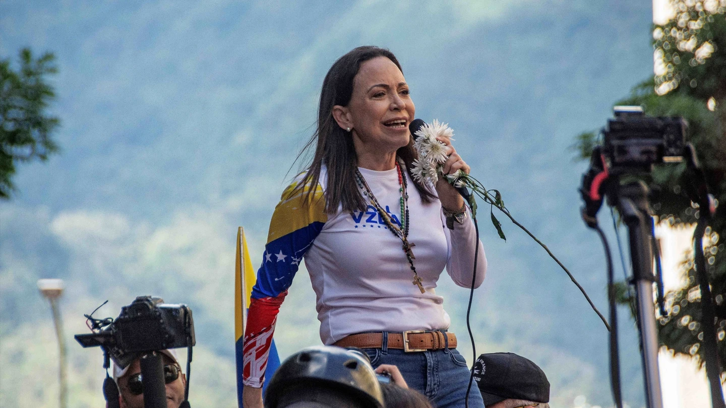 Imagen de archivo de María Corina Machado. Imagen de archivo de María Corina Machado.