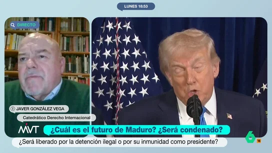 Javier González Vega sobre la detención de Maduro: "Se ha incumplido, flagrantemente, el Derecho Internacional" El catedrático en Derecho Internacional considera que en EEUU tampoco se va a tener en cuenta la inmunidad del presidente venezolano como jefe de Estado ya que, como indica, "ha habido precedentes anteriores".
