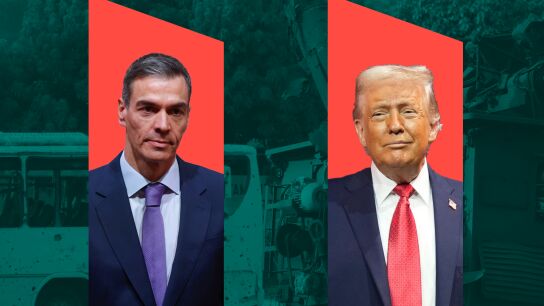 Pedro S&aacute;nchez y Donald Trump. 