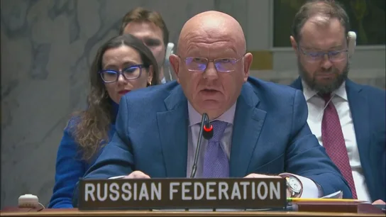 Representante ruso en el Consejo de Seguridad de la ONU, Vasili Nebenzia Representante ruso en el Consejo de Seguridad de la ONU, Vasili Nebenzia