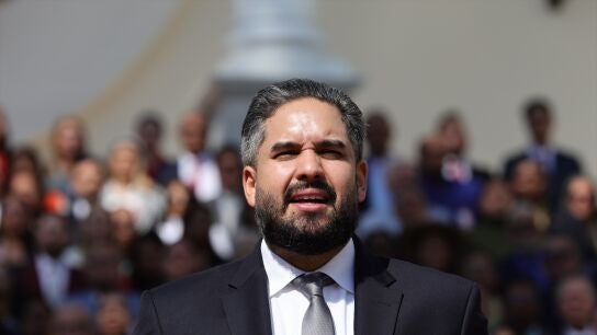 Nicol&aacute;s Maduro Guerra, hijo del expresidente Nicol&aacute;s Maduro, durante la primera sesi&oacute;n de la nueva Asamblea Nacional Venezolana