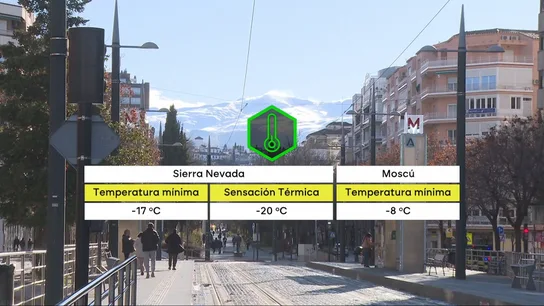 Grafismo de las temperaturas de la mañana de Reyes Grafismo de las temperaturas de la mañana de Reyes