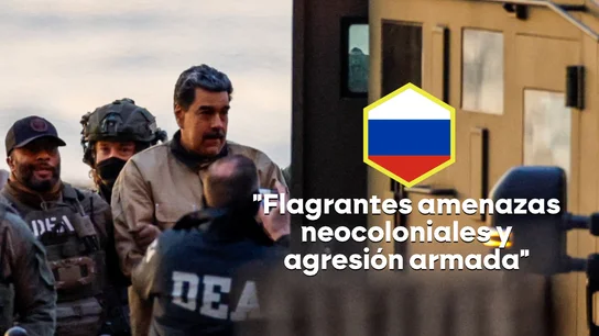 Grafismo de la reacción de Rusia acerca de las acciones militares llevadas a cabo por EEUU en Venezuela Grafismo de la reacción de Rusia acerca de las acciones militares llevadas a cabo por EEUU en Venezuela