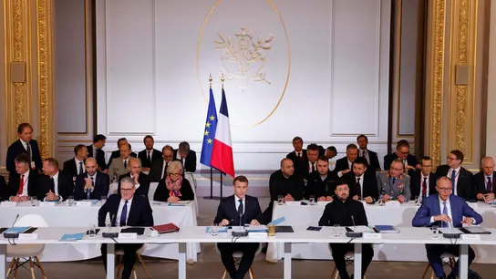 La Coalición de Voluntarios se reúne al completo en París en busca de compromisos concretos para Ucrania. La Coalición de Voluntarios se reúne al completo en París en busca de compromisos concretos para Ucrania.