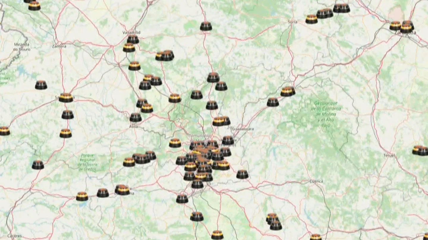 Ubicación en tiempo real de las balizas Ubicación en tiempo real de las balizas