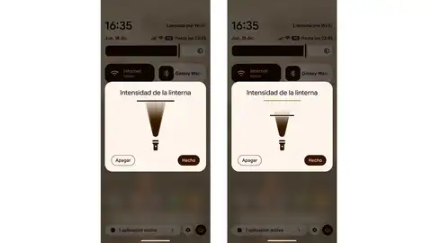 Regulando la intensidad de la linterna Regulando la intensidad de la linterna