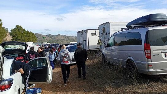 Imagen de archivo de la rave ilegal del embalse del Cenajo (Albacete).
