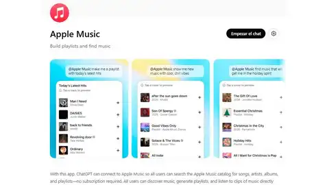 Conectando Chat GPT con Apple Music Conectando Chat GPT con Apple Music