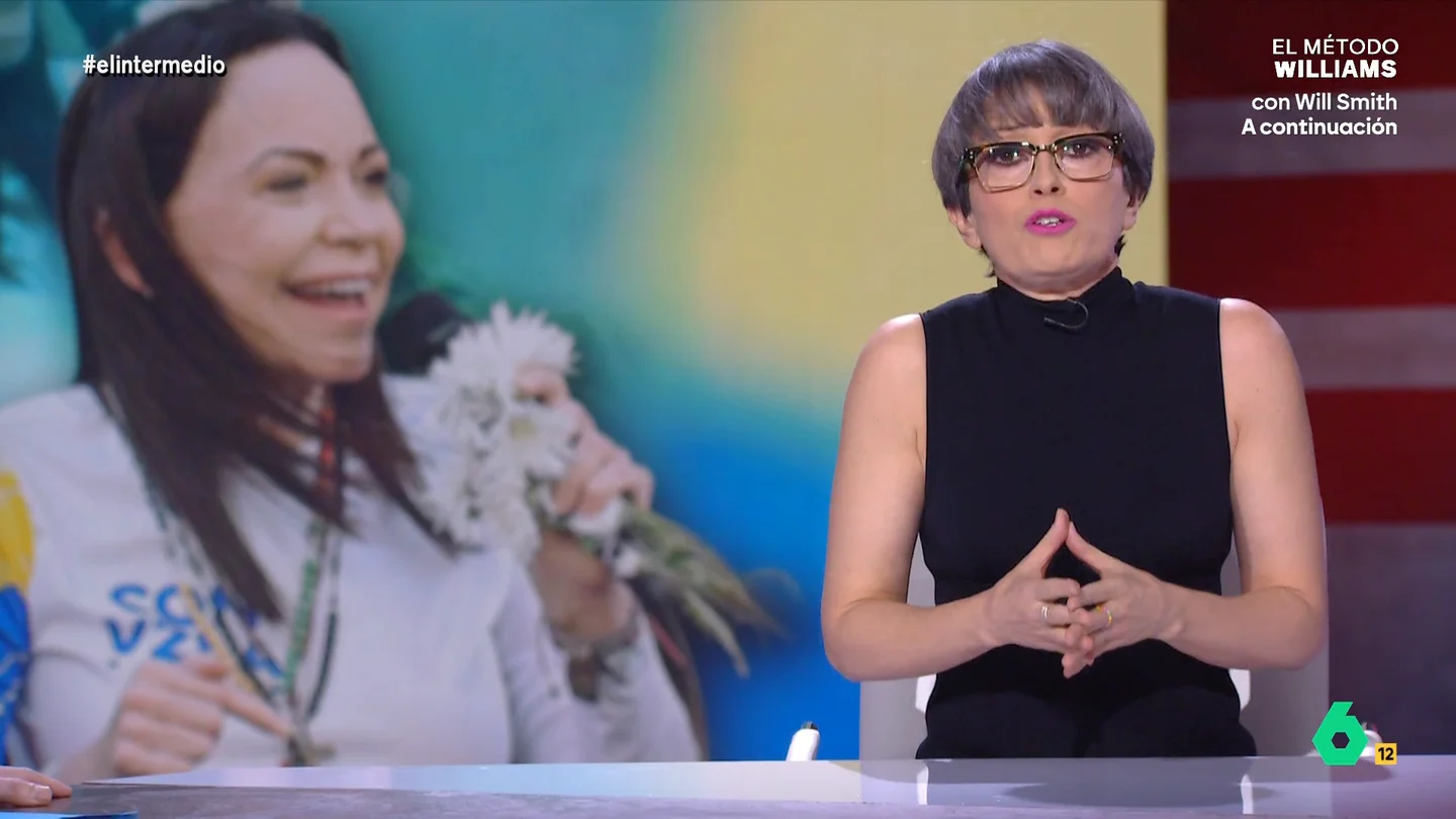 EL INTERMEDIO: Thais Villas manda un mensaje a María Corina Machado: "Amiga, date cuenta, Trump pasa de ti" EL INTERMEDIO: Thais Villas manda un mensaje a María Corina Machado: "Amiga, date cuenta, Trump pasa de ti"