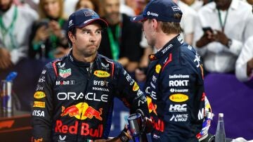 P&eacute;rez y Verstappen