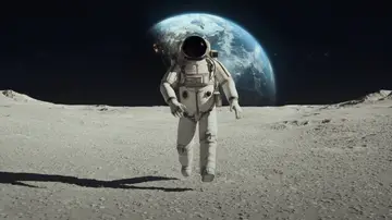 Un astronauta en la Luna Un astronauta en la Luna