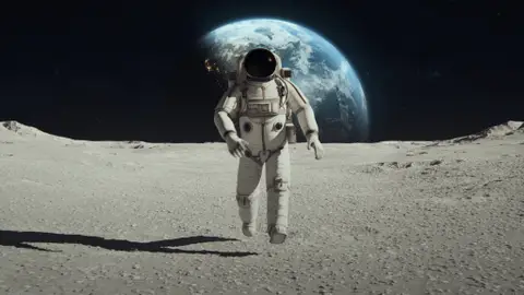 Un astronauta en la Luna Un astronauta en la Luna