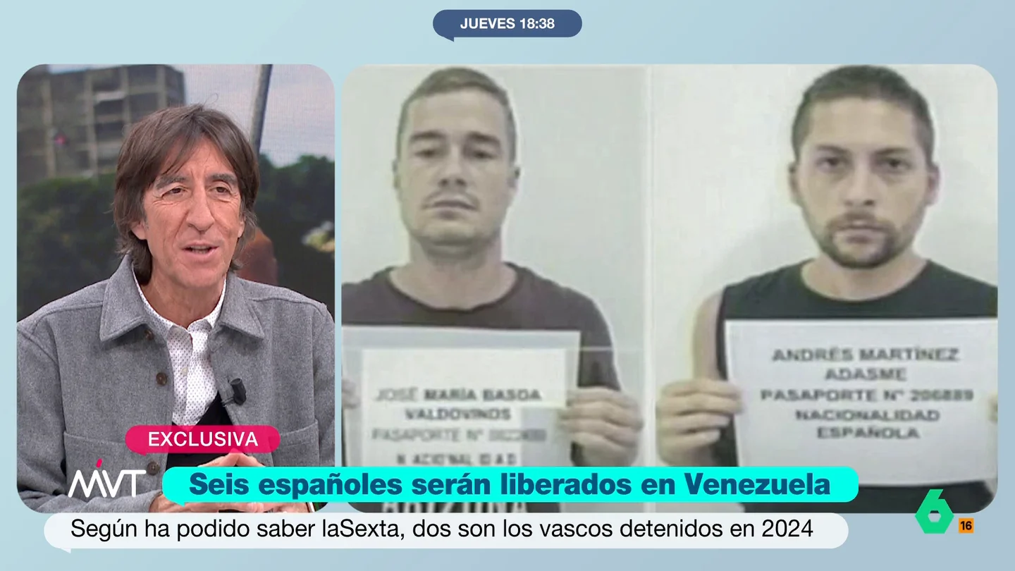Benjamín Prado, sobre la liberación de presos en Venezuela: "Es un gesto para hacer ver que hay una diferencia con lo anterior" El presidente de la Asamblea Nacional de Venezuela, Jorge Rodríguez, ha anunciado que se van a excarcelar "un número significativo" de presos políticos, tanto nacionales como extranjeros. Entre los liberados habría hasta seis españoles.