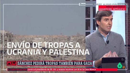 Montesinos señala que el contexto internacional está "tan patas arriba" que Sánchez debe convocar a Feijóo: "Tiene que haber un acuerdo de país" Montesinos señala que el contexto internacional está "tan patas arriba" que Sánchez debe convocar a Feijóo: "Tiene que haber un acuerdo de país"