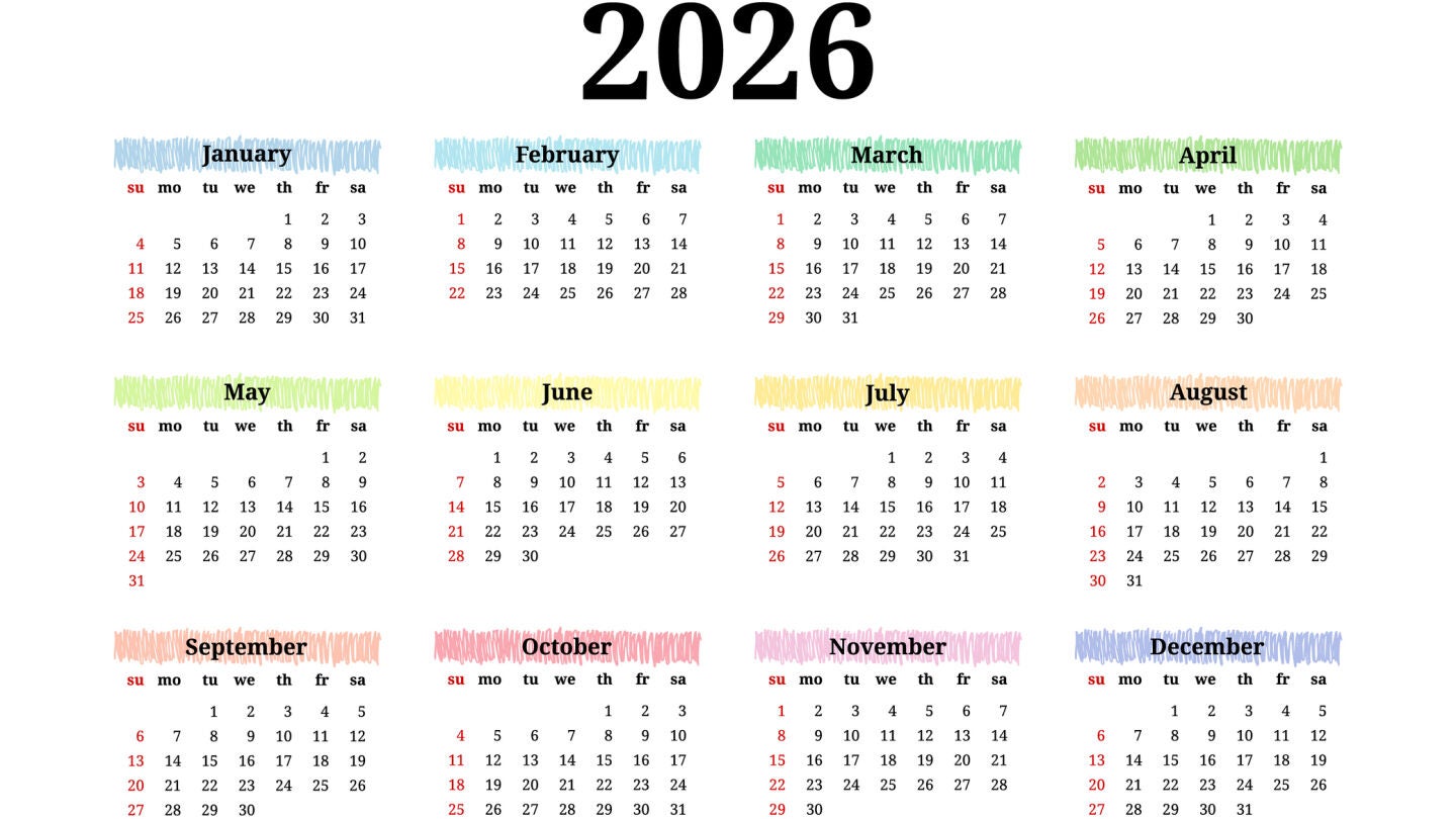 Calendario de 2026