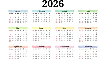 Calendario de 2026 Calendario de 2026