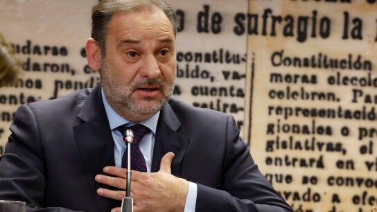 El exministro y ex secretario de Organizaci&oacute;n del PSOE Jos&eacute; Luis &Aacute;balos en una imagen de archivo en la comisi&oacute;n de investigaci&oacute;n del caso Koldo del Senado. 