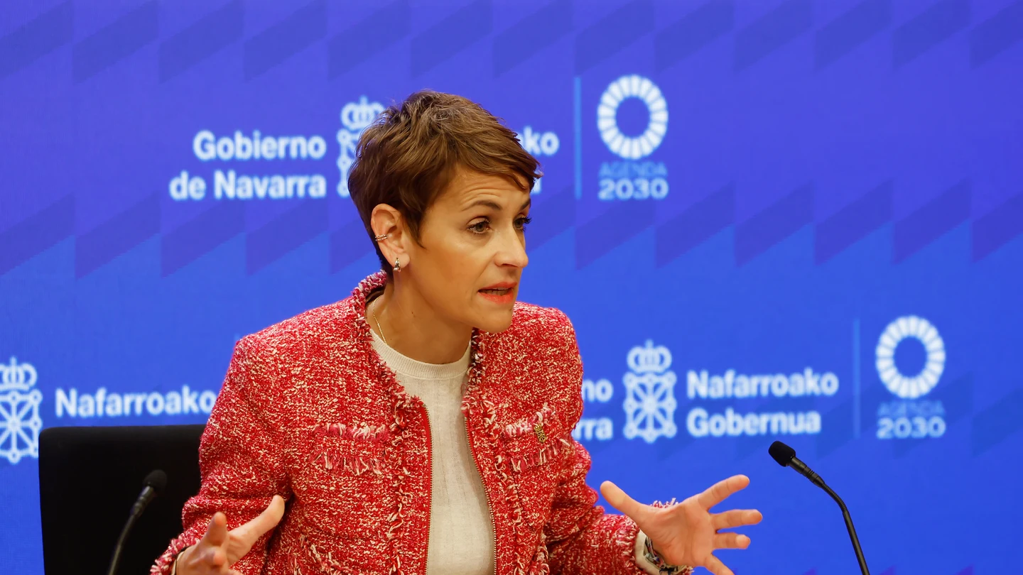 La presidenta de Navarra, María Chivite Navascués, comparece para dar a conocer los últimos cambios en el Gobierno Foral La presidenta de Navarra, María Chivite Navascués, comparece para dar a conocer los últimos cambios en el Gobierno Foral