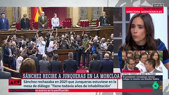 Pilar Velasco destaca por qué Sánchez empieza el año reuniéndose con Junqueras: "Quiere recuperar la gobernabilidad" Pilar Velasco destaca por qué Sánchez empieza el año reuniéndose con Junqueras: "Quiere recuperar la gobernabilidad"