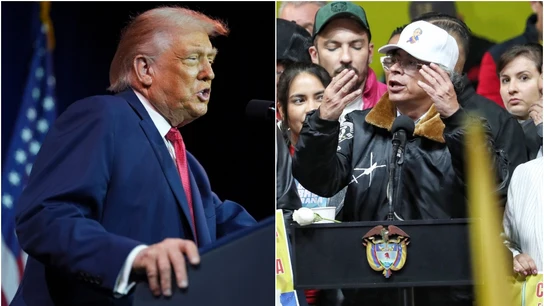 Donald Trump y Gustavo Petro Donald Trump y Gustavo Petro