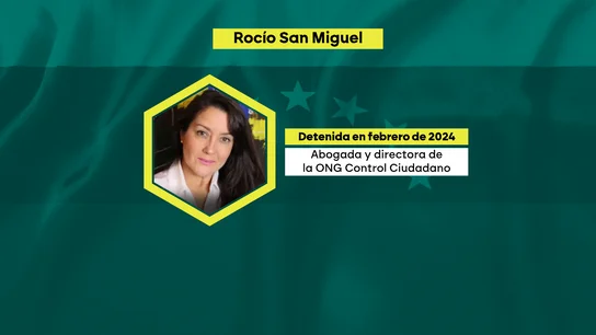 Rocío San Miguel, presa española liberada por Venezuela Rocío San Miguel, presa española liberada por Venezuela