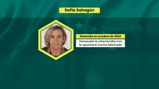 Sofía Sahagún, presa española liberada por Venezuela Sofía Sahagún, presa española liberada por Venezuela
