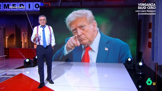 Wyoming critica el silencio ante las acciones de Trump: "No hay que quedarse callado ante los matones" El presentador de El Intermedio afirma que Donald Trump es "un matón agresivo y sin escrúpulos" y que sus acciones apenas han generado reacciones entre la comunidad internacional. "Si agachamos la cabeza, lo que pasó en Venezuela mañana pasará en Groenlandia", señala.