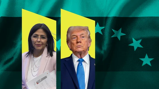 Delcy Rodríguez y Donald Trump Delcy Rodríguez y Donald Trump