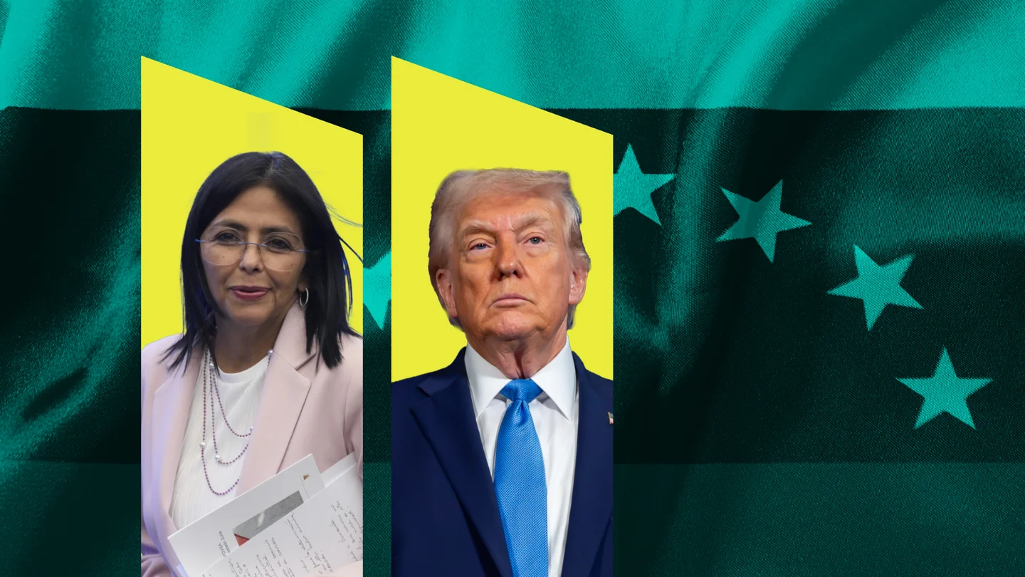 Delcy Rodríguez y Donald Trump Delcy Rodríguez y Donald Trump