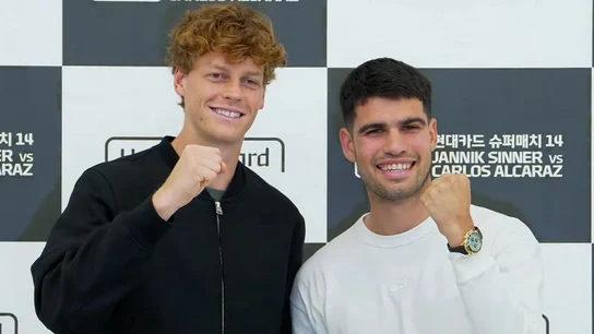 Jannik Sinner y Carlos Alcaraz Jannik Sinner y Carlos Alcaraz