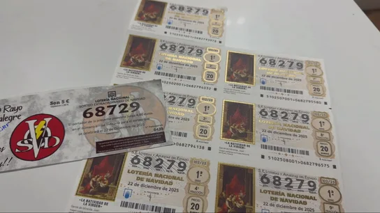 Imagen que muestra los dos números que han desatado la polémica de la Lotería de Navidad en Avilés Imagen que muestra los dos números que han desatado la polémica de la Lotería de Navidad en Avilés