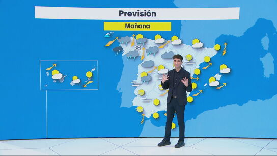 El tiempo este lunes. 