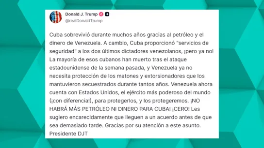 Nueva advertencia de Trump para Cuba. Nueva advertencia de Trump para Cuba.
