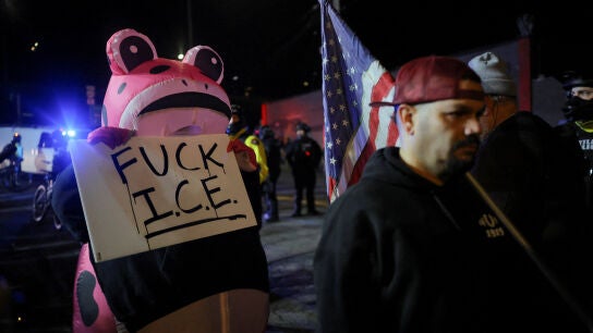 Manifestantes en Minnesota. 